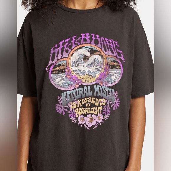 Billabong Natural Mystic Oversized Graphic Tee - Picture 2 of 6